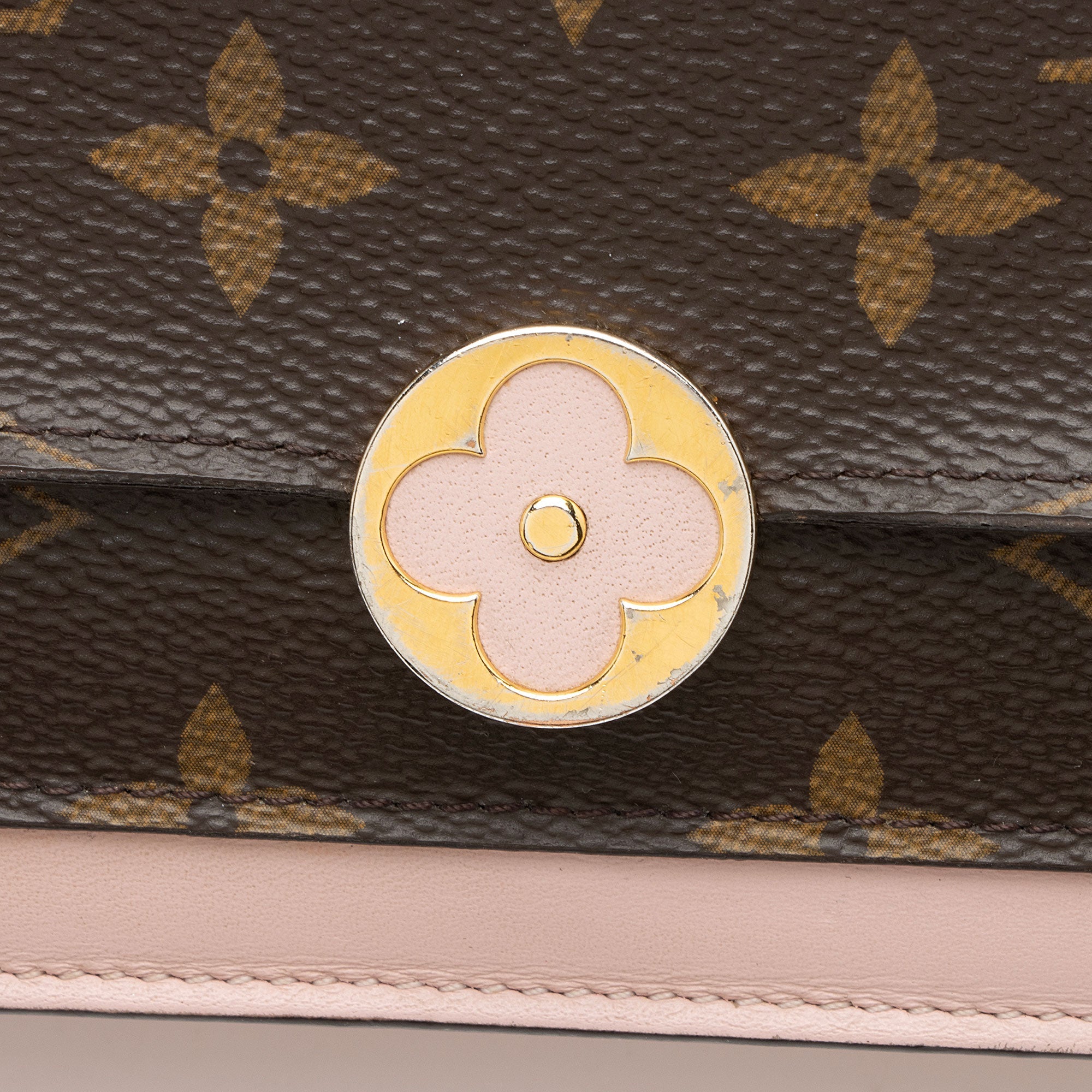 Louis Vuitton Monogram Canvas Flore Chain Wallet