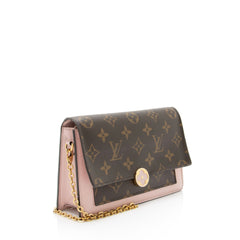 Louis Vuitton Monogram Canvas Flore Chain Wallet