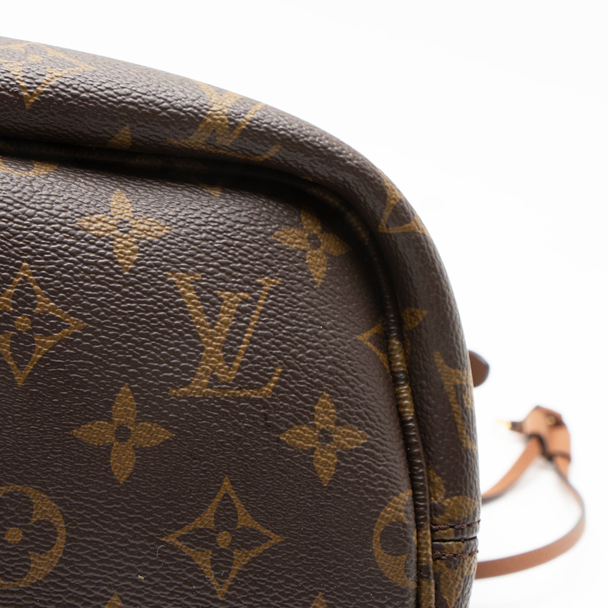 Louis Vuitton Monogram Canvas Leather Inside Out Neverfull MM Tote