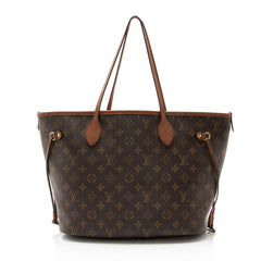 Louis Vuitton Monogram Canvas Leather Inside Out Neverfull MM Tote