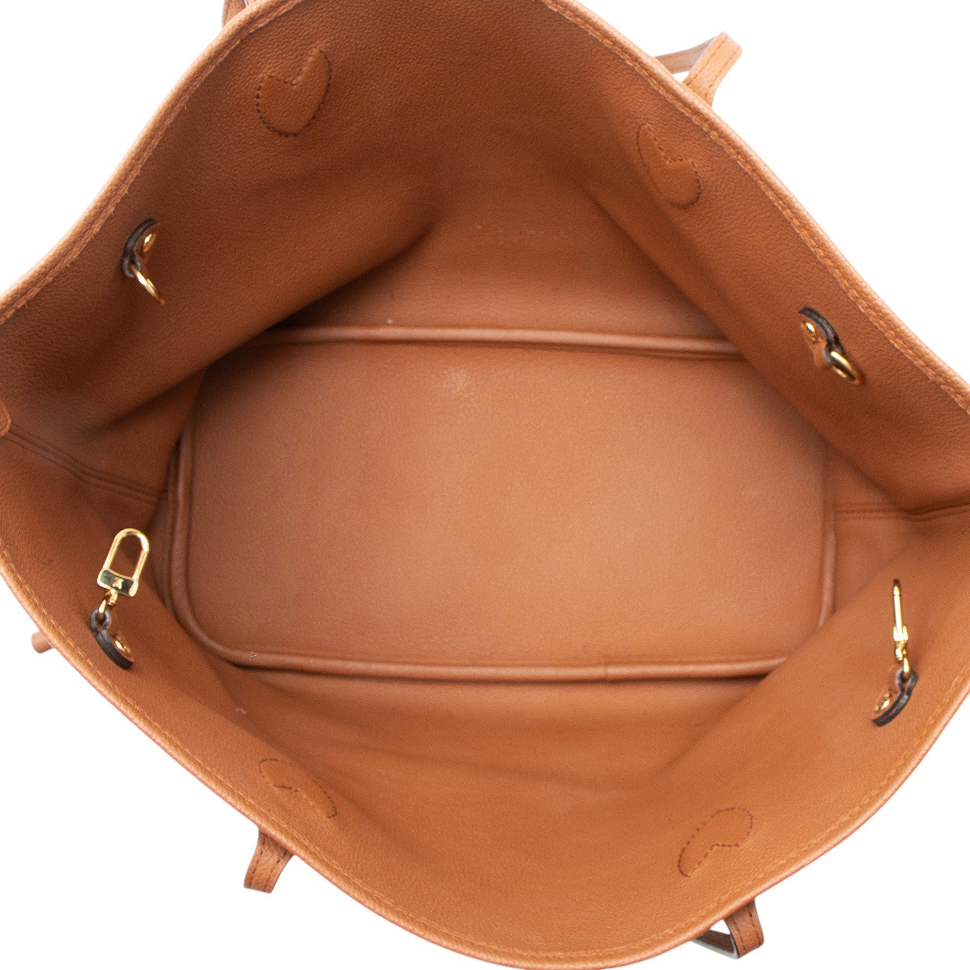 Louis Vuitton Monogram Canvas Leather Inside Out Neverfull MM Tote