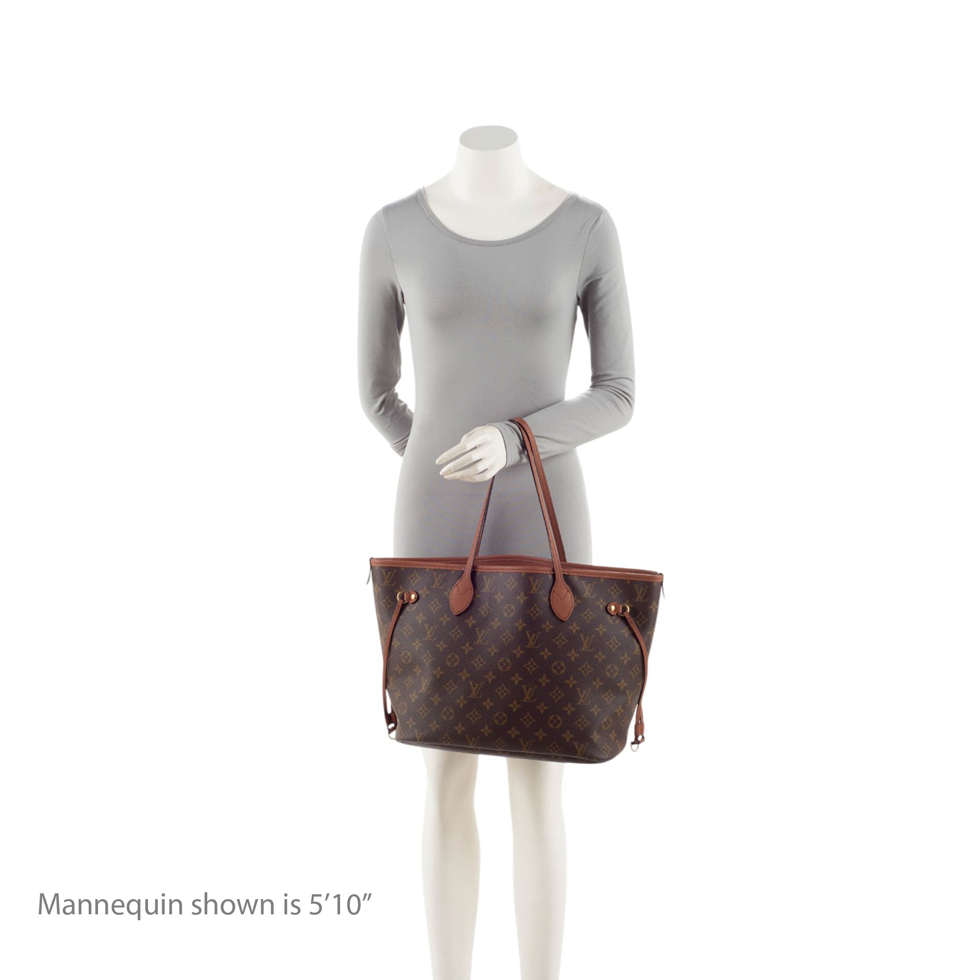 Louis Vuitton Monogram Canvas Leather Inside Out Neverfull MM Tote