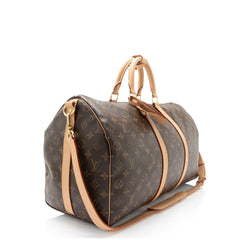 Louis Vuitton Monogram Canvas Keepall Bandouliere 50 Duffle