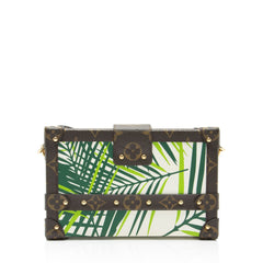 Louis Vuitton Monogram Canvas Palm Petite Malle Bag