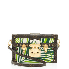 Louis Vuitton Monogram Canvas Palm Petite Malle Bag