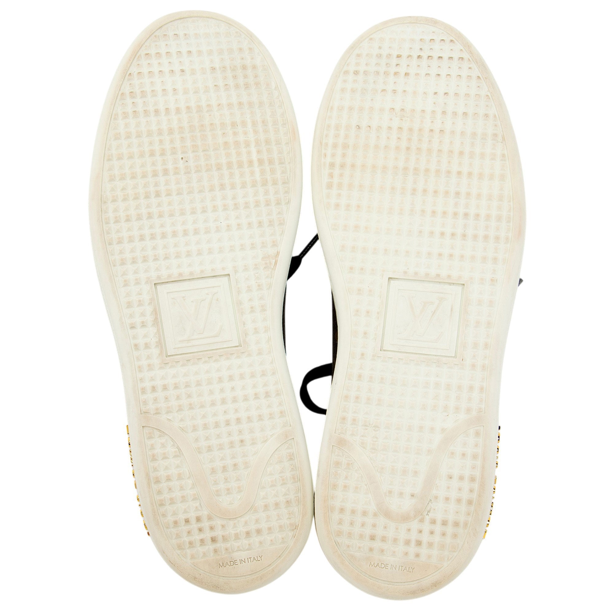 Louis Vuitton Monogram Canvas Patent Leather Front Row Sneakers - Size 7 / 37