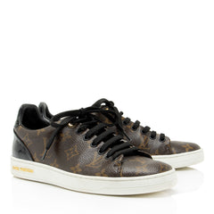 Louis Vuitton Monogram Canvas Patent Leather Front Row Sneakers - Size 7 / 37