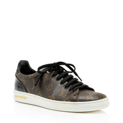 Louis Vuitton Monogram Canvas Patent Leather Front Row Sneakers - Size 7 / 37