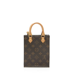 Louis Vuitton Monogram Canvas Petit Sac Plat Shoulder Bag