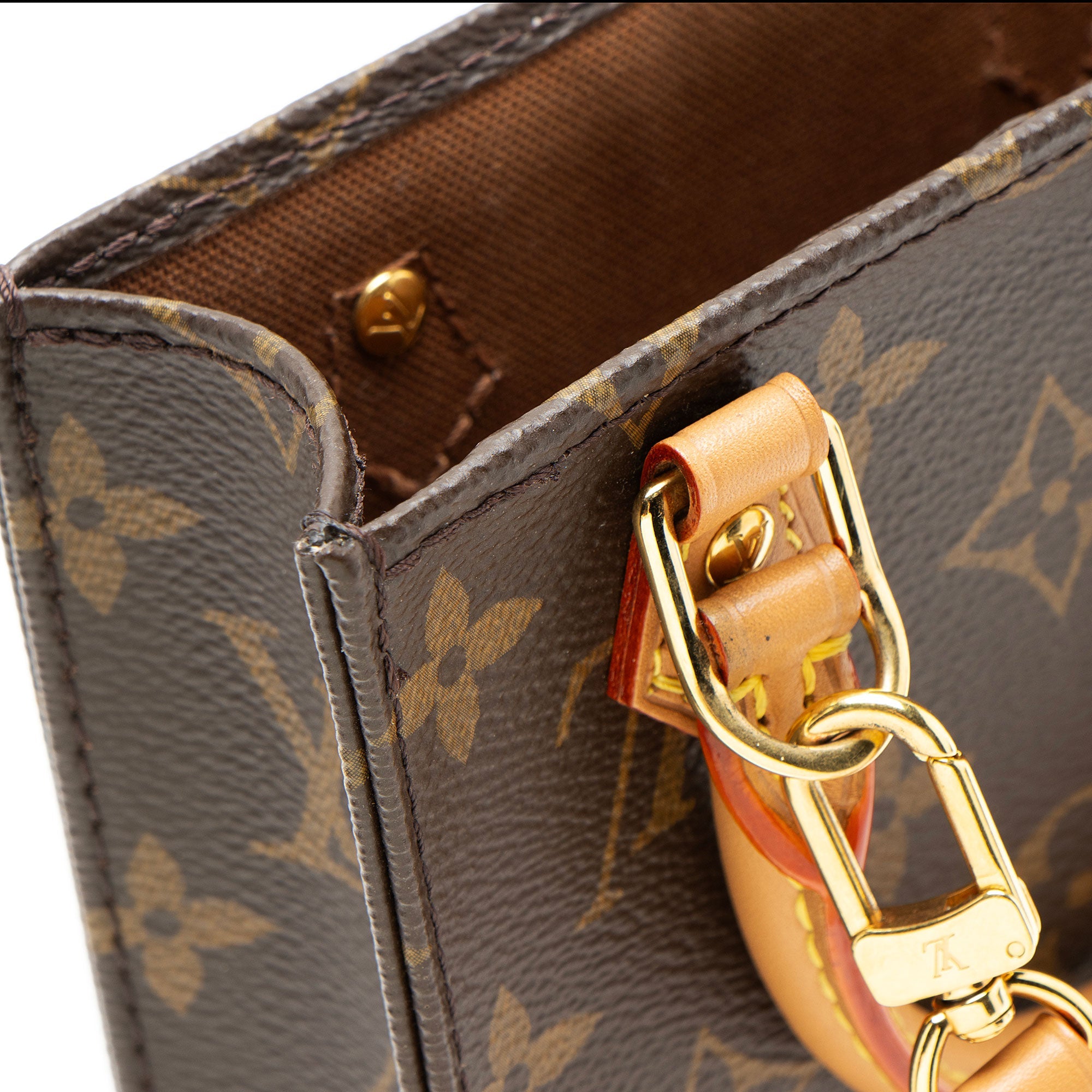 Louis Vuitton Monogram Canvas Petit Sac Plat Shoulder Bag