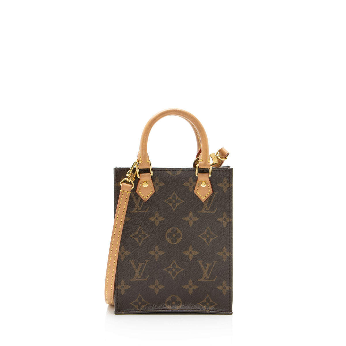 Louis Vuitton Monogram Canvas Petit Sac Plat Shoulder Bag