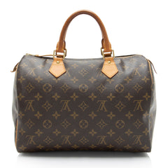 Louis Vuitton Monogram Canvas Speedy 30 Satchel