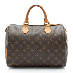 Louis Vuitton Monogram Canvas Speedy 30 Satchel