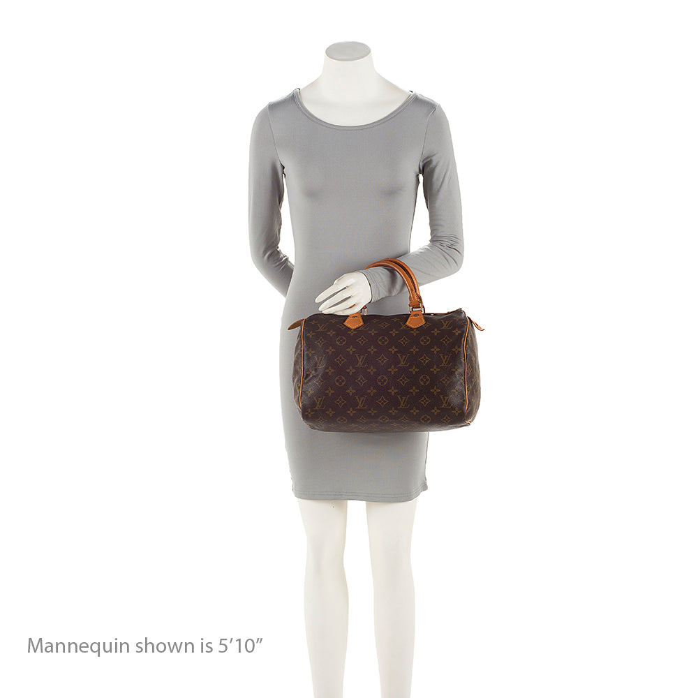 Louis Vuitton Monogram Canvas Speedy 30 Satchel