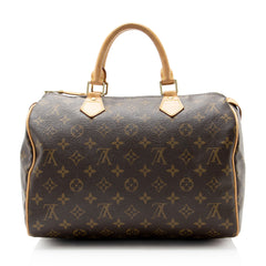 Louis Vuitton Monogram Canvas Speedy 30 Satchel
