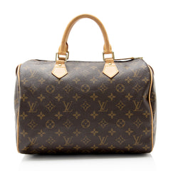Louis Vuitton Monogram Canvas Speedy 30 Satchel