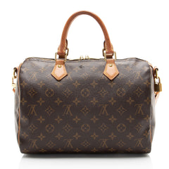 Louis Vuitton Monogram Canvas Speedy Bandouliere 30 Satchel