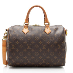 Louis Vuitton Monogram Canvas Speedy Bandouliere 30 Satchel