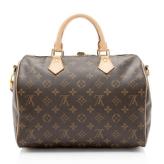Louis Vuitton Monogram Canvas Speedy Bandouliere 30 Satchel