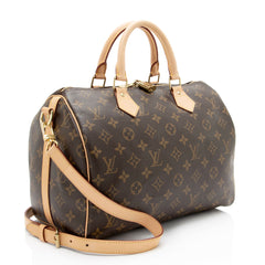 Louis Vuitton Monogram Canvas Speedy Bandouliere 30 Satchel