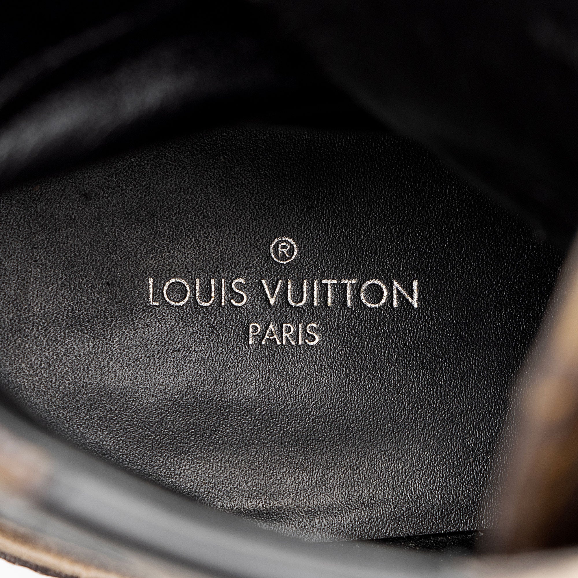 Louis Vuitton Monogram Canvas Suede Laureate Desert Platform Boots - Size 6 / 36