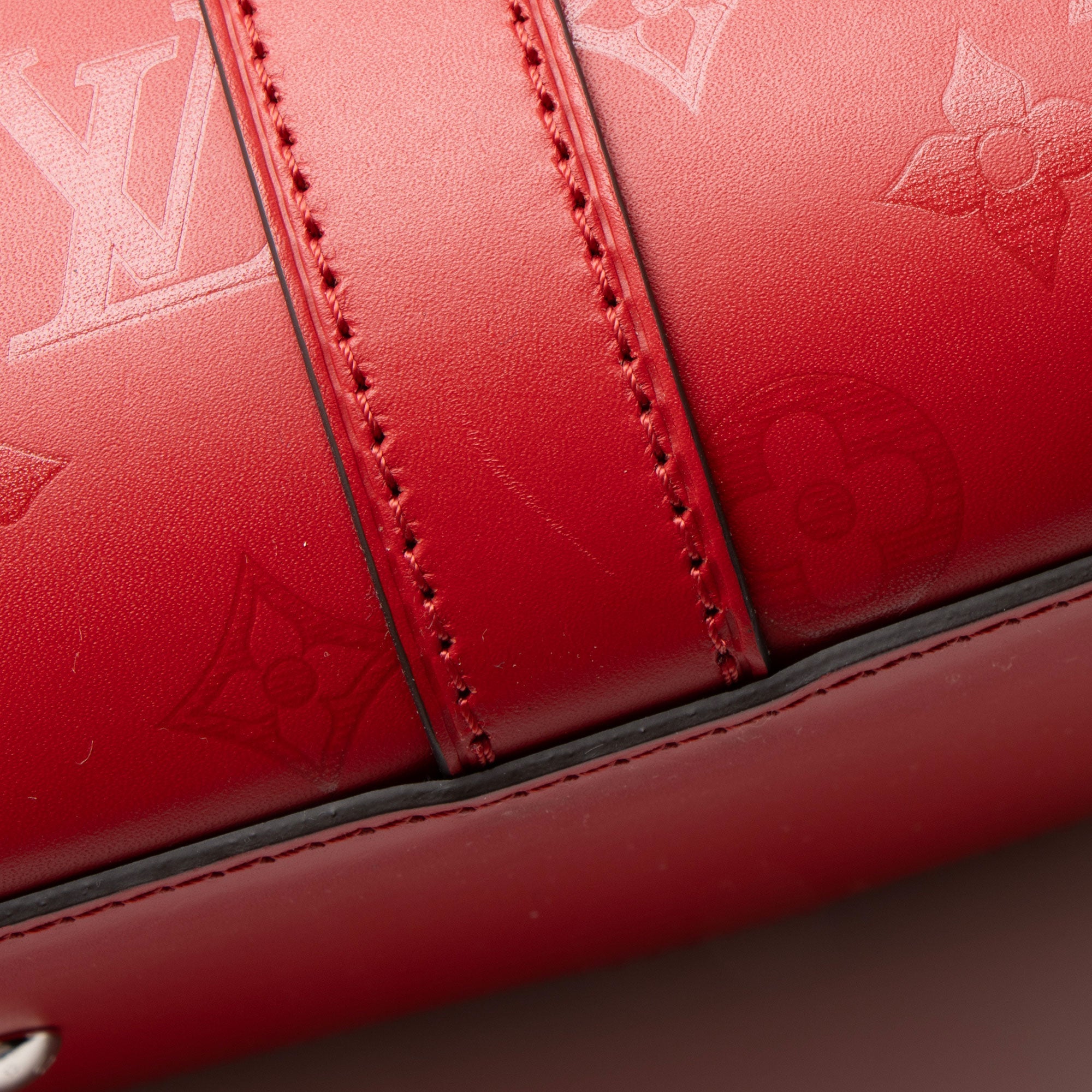Louis Vuitton Monogram Cuir Plume Very MM Tote