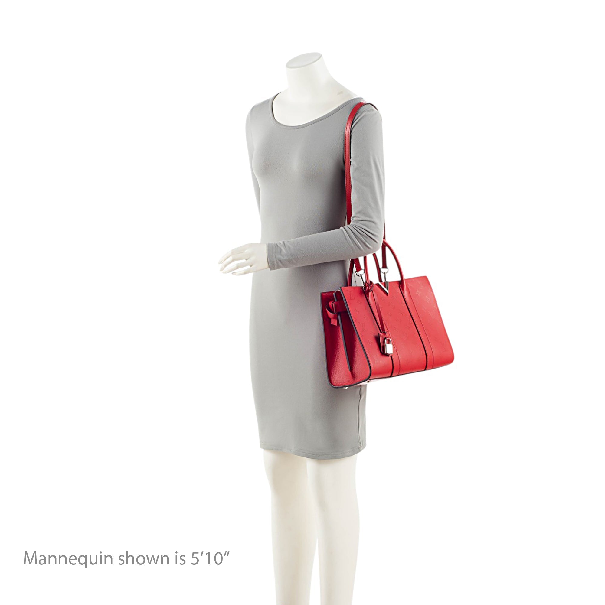 Louis Vuitton Monogram Cuir Plume Very MM Tote
