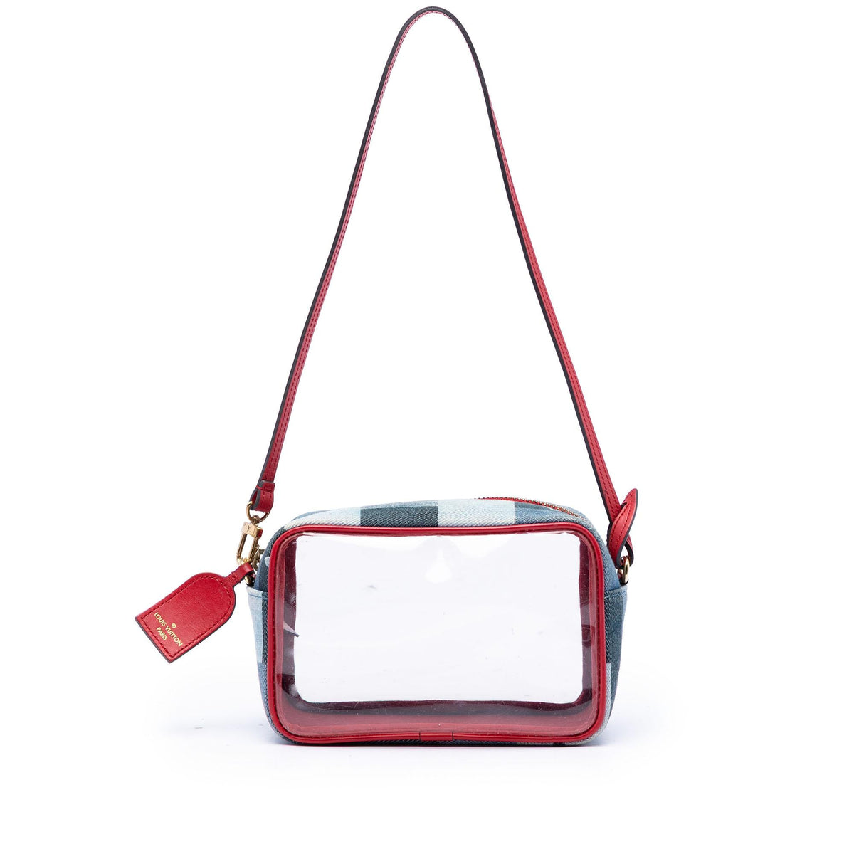 Louis Vuitton Monogram Denim Patchwork Beach Pouch