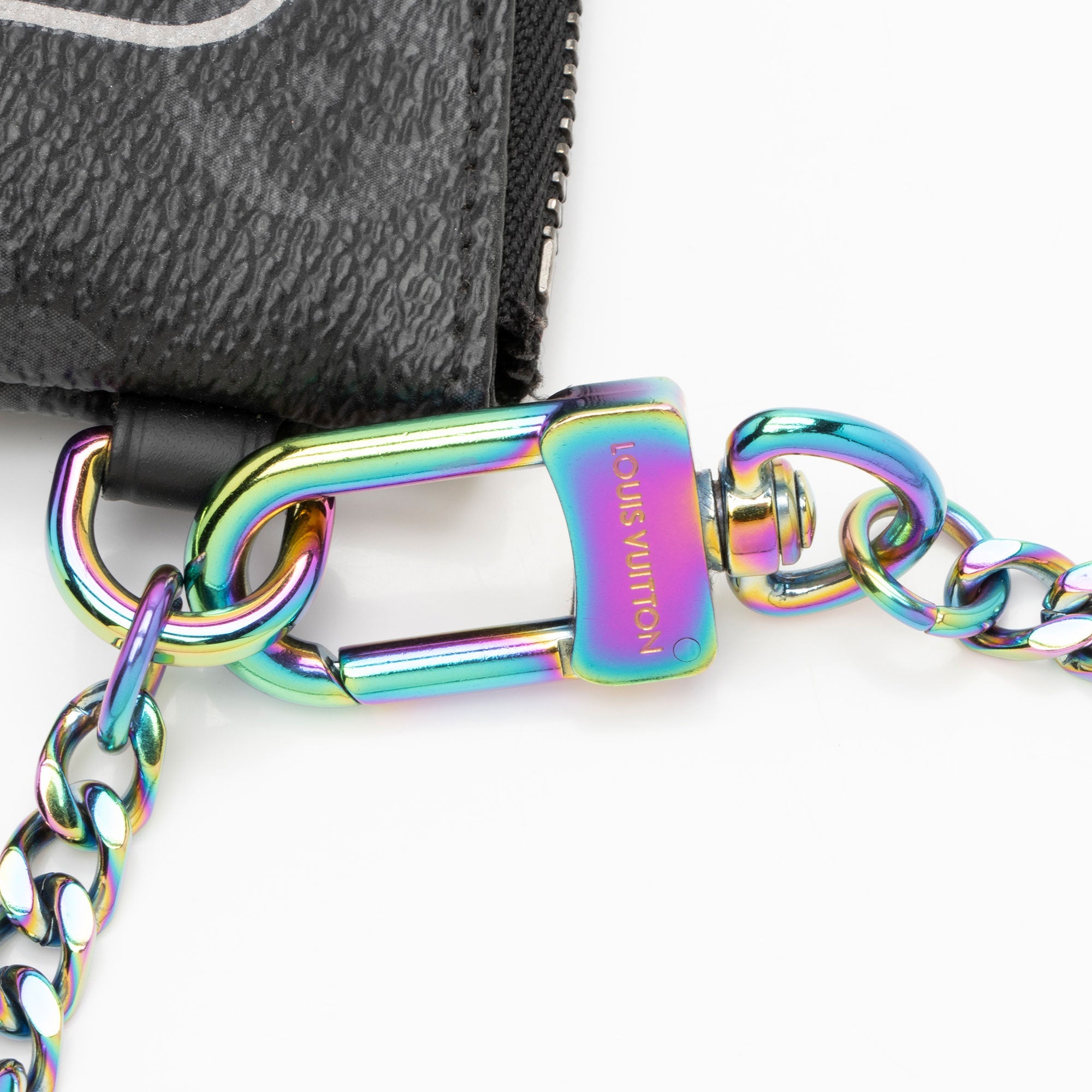 Louis Vuitton Monogram Eclipse Flash Fragment iPhone Pouch