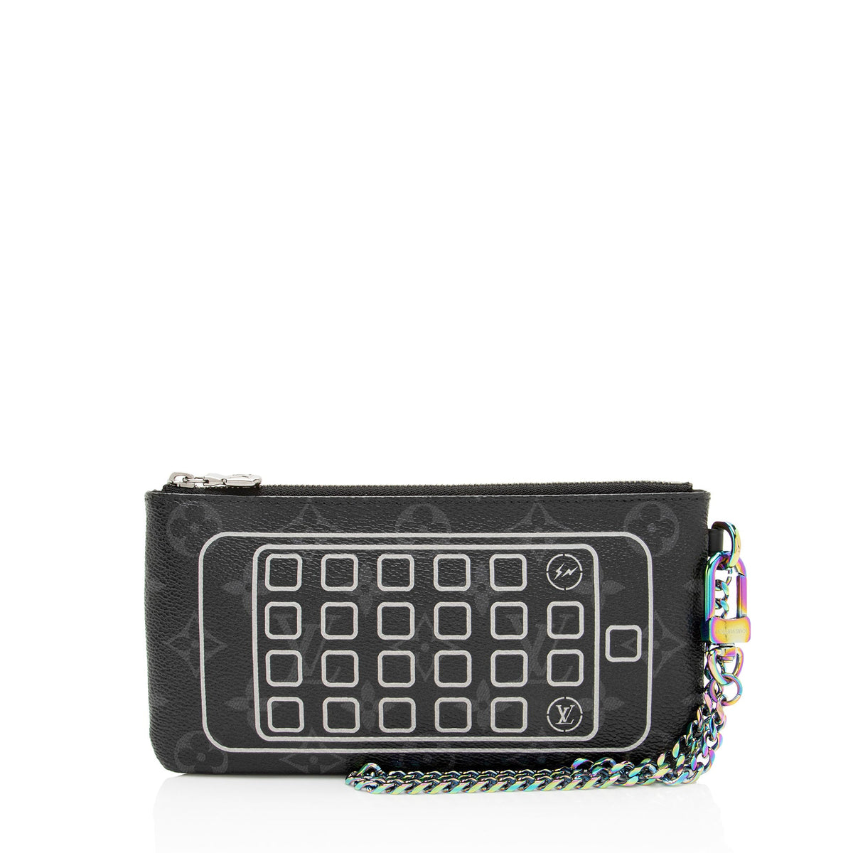 Louis Vuitton Monogram Eclipse Flash Fragment iPhone Pouch