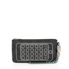 Louis Vuitton Monogram Eclipse Flash Fragment iPhone Pouch