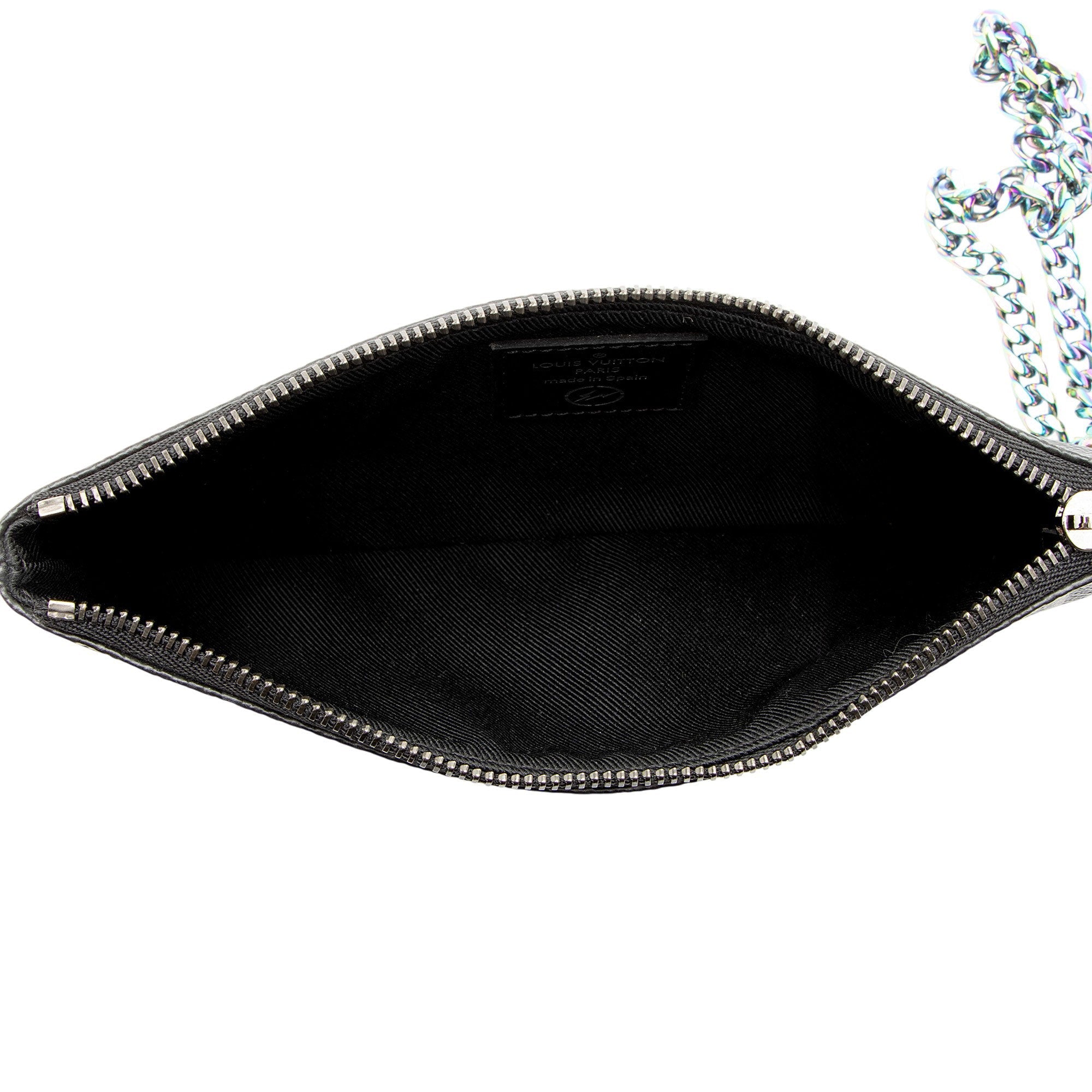 Louis Vuitton Monogram Eclipse Flash Fragment iPhone Pouch