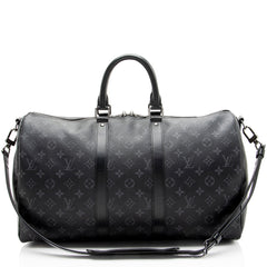 Louis Vuitton Monogram Eclipse Keepall Bandouliere 45 Duffle
