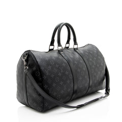 Louis Vuitton Monogram Eclipse Keepall Bandouliere 45 Duffle