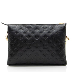 Louis Vuitton Monogram Embossed Lambskin Coussin MM Shoulder Bag