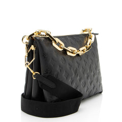 Louis Vuitton Monogram Embossed Lambskin Coussin MM Shoulder Bag