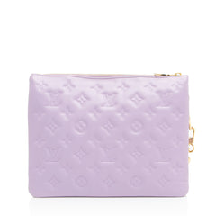 Louis Vuitton Monogram Embossed Lambskin Coussin PM Shoulder Bag