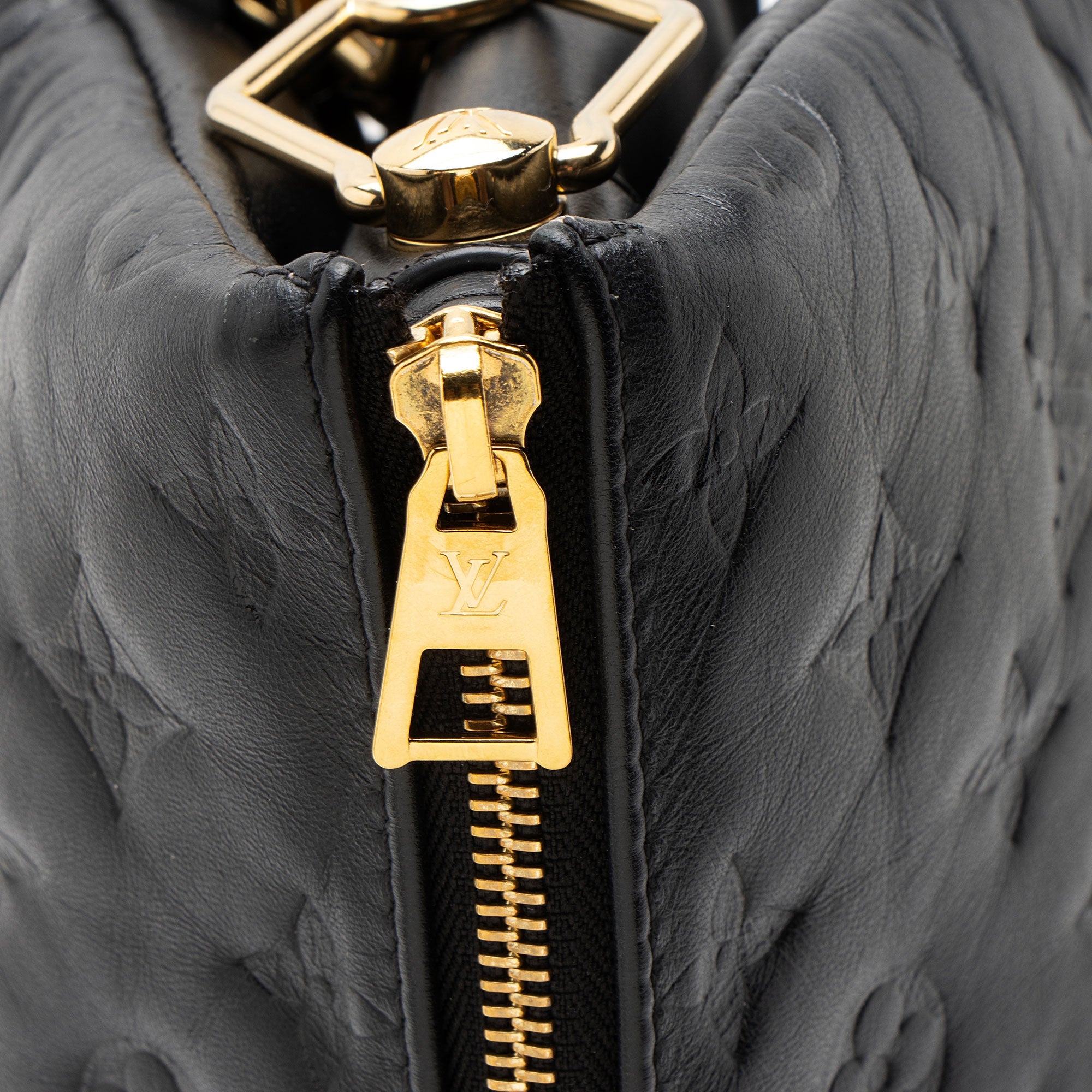 Louis Vuitton Monogram Embossed Lambskin Coussin PM Shoulder Bag
