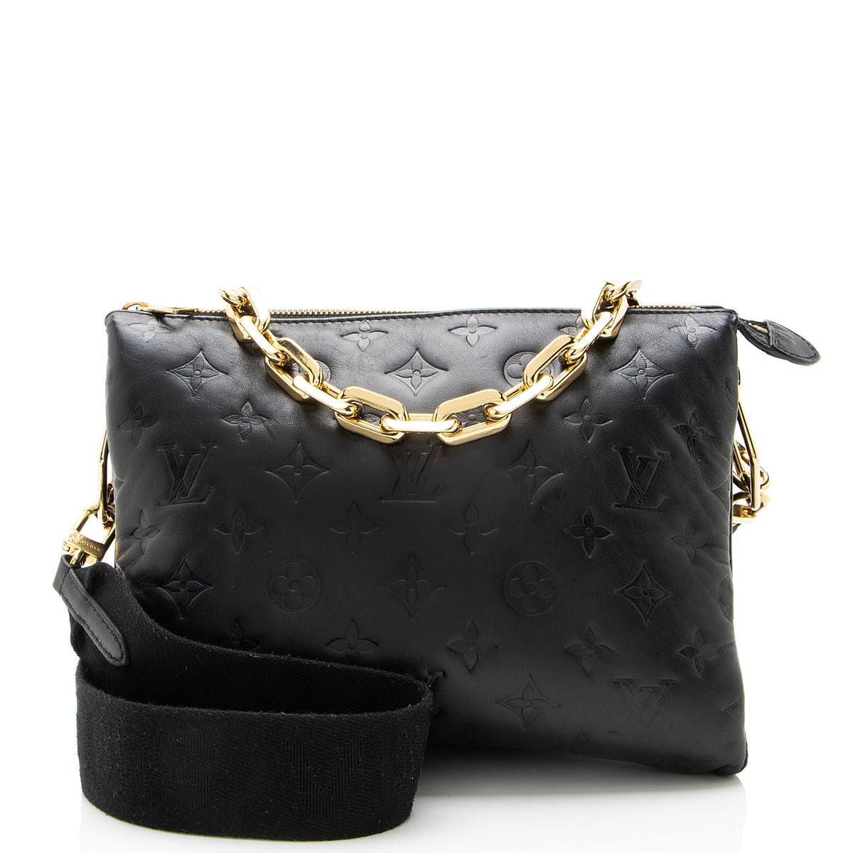 Louis Vuitton Monogram Embossed Lambskin Coussin PM Shoulder Bag