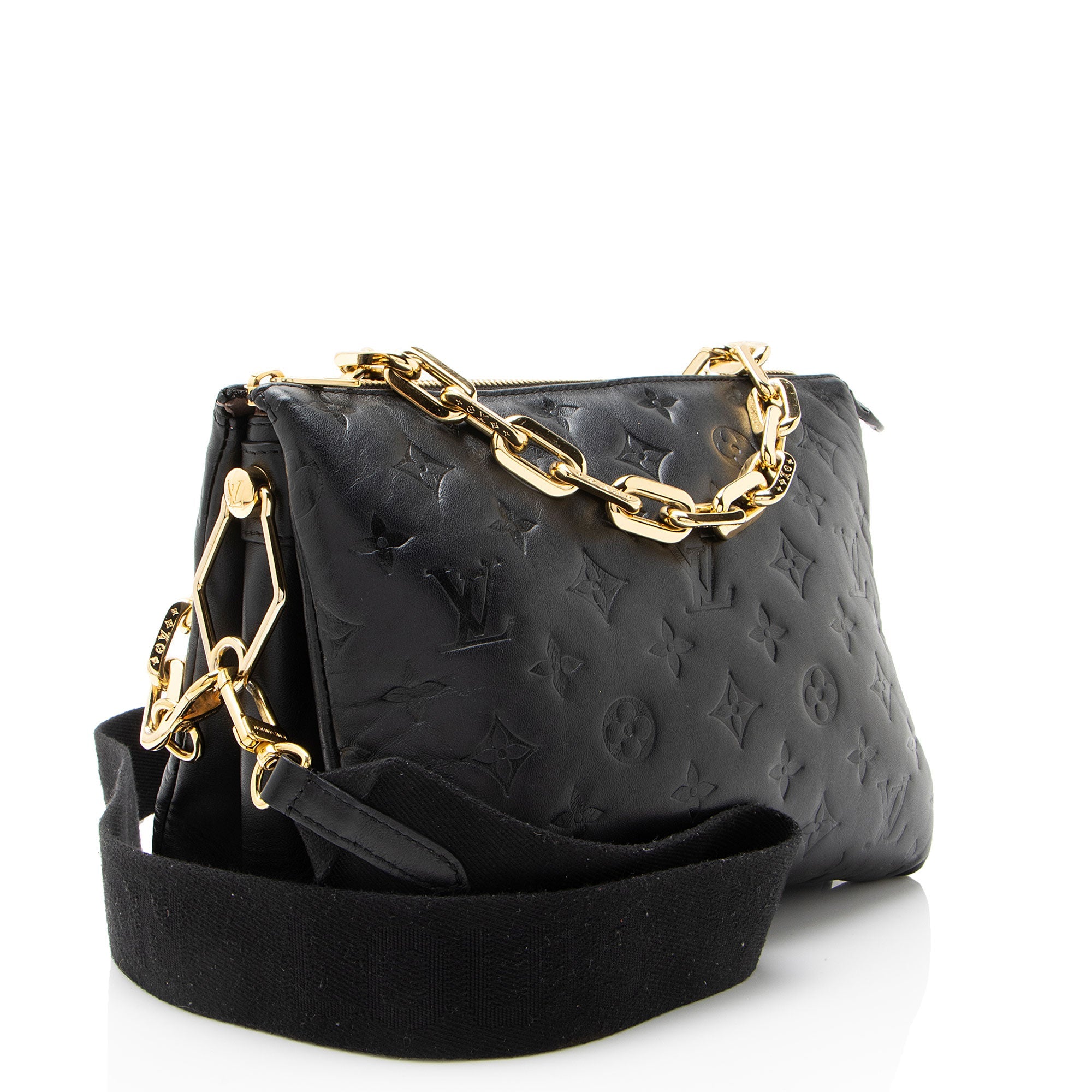 Louis Vuitton Monogram Embossed Lambskin Coussin PM Shoulder Bag