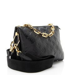 Louis Vuitton Monogram Embossed Lambskin Coussin PM Shoulder Bag