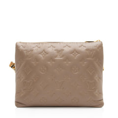 Louis Vuitton Monogram Embossed Lambskin Coussin PM Shoulder Bag