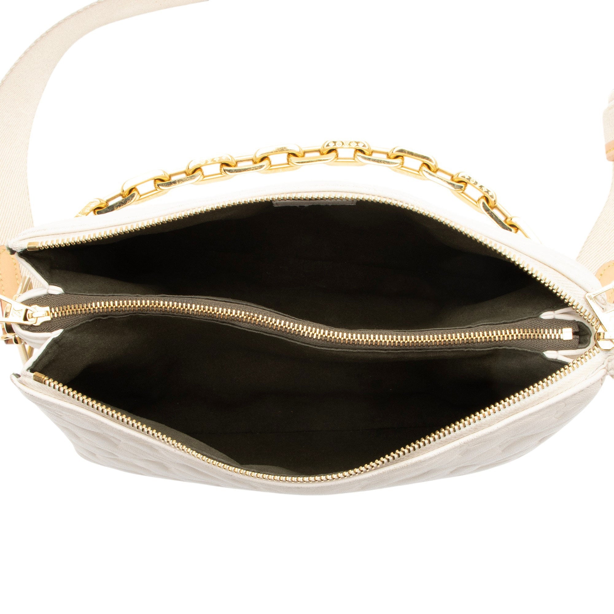 Louis Vuitton Monogram Embossed Lambskin Coussin PM Shoulder Bag