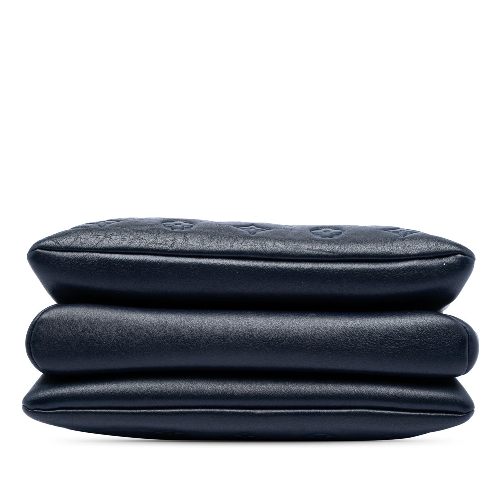 Louis Vuitton Monogram Embossed Puffy Lambskin Coussin PM