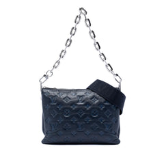 Louis Vuitton Monogram Embossed Puffy Lambskin Coussin PM