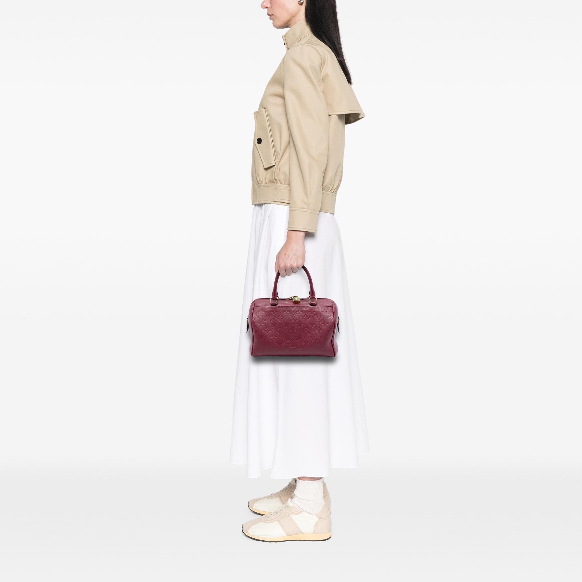 Louis Vuitton Monogram Empreinte Speedy Bandouliere 25