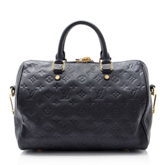 Louis Vuitton Monogram Empreinte Speedy Bandouliere 30 Satchel