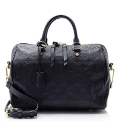 Louis Vuitton Monogram Empreinte Speedy Bandouliere 30 Satchel