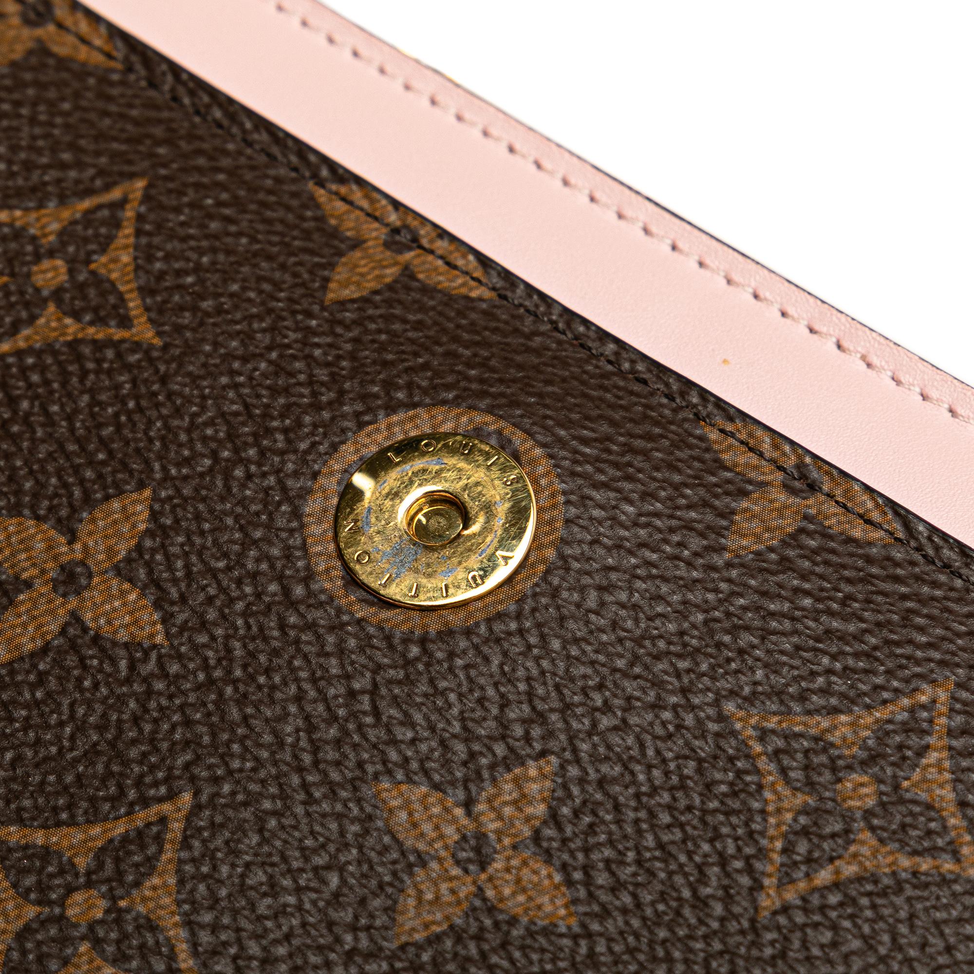 Louis Vuitton Monogram Flore Wallet On Chain