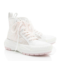 Louis Vuitton Monogram Iridescent Mesh LV Squad Sneaker - Size 8.5 / 38.5